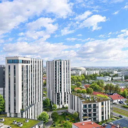 Inpoint Mogilska Tower View Near Tauron Arena Self Check-in Διαμέρισμα