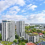 Inpoint Mogilska Tower View Near Tauron Arena Self Check-in Apartament